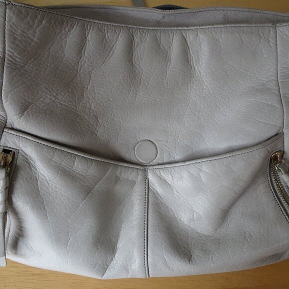 Cole Haan Grey Leather Felicity Backpack Travel Bag Work Purse main image 5